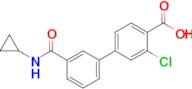 3-Chloro-3'-(cyclopropylcarbamoyl)-[1,1'-biphenyl]-4-carboxylic acid
