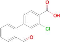 3-Chloro-2'-formyl-[1,1'-biphenyl]-4-carboxylic acid