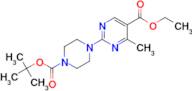 Ethyl 2-(4-(tert-butoxycarbonyl)piperazin-1-yl)-4-methylpyrimidine-5-carboxylate