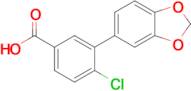 3-(Benzo[d][1,3]dioxol-5-yl)-4-chlorobenzoic acid