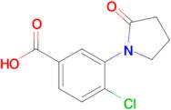 4-Chloro-3-(2-oxopyrrolidin-1-yl)benzoic acid