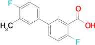 4,4'-Difluoro-3'-methyl-[1,1'-biphenyl]-3-carboxylic acid