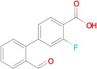 3-Fluoro-2'-formyl-[1,1'-biphenyl]-4-carboxylic acid