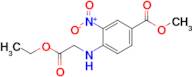 Methyl 4-((2-ethoxy-2-oxoethyl)amino)-3-nitrobenzoate