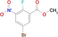 Methyl 5-bromo-2-fluoro-3-nitrobenzoate