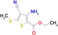 Ethyl 3-amino-4-cyano-5-(methylthio)thiophene-2-carboxylate