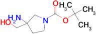 tert-Butyl 3-amino-3-(hydroxymethyl)pyrrolidine-1-carboxylate