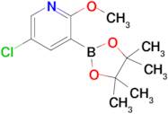 5-Chloro-2-methoxy-3-(4,4,5,5-tetramethyl-1,3,2-dioxaborolan-2-yl)pyridine