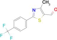 4-Methyl-2-(4-(trifluoromethyl)phenyl)thiazole-5-carbaldehyde