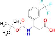 (S)-3-((tert-Butoxycarbonyl)amino)-3-(3-(trifluoromethyl)phenyl)propanoic acid