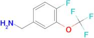 (4-Fluoro-3-(trifluoromethoxy)phenyl)methanamine