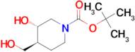 (3S,4S)-tert-Butyl 3-hydroxy-4-(hydroxymethyl)piperidine-1-carboxylate