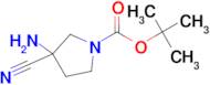 tert-Butyl 3-amino-3-cyanopyrrolidine-1-carboxylate