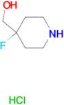 (4-Fluoropiperidin-4-yl)methanol hydrochloride