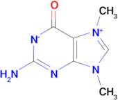 2-amino-7,9-dimethyl-6-oxo-6,9-dihydro-1H-purin-7-ium-1-ide