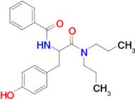 N-(1-(Dipropylamino)-3-(4-hydroxyphenyl)-1-oxopropan-2-yl)benzamide