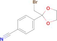 4-(2-(Bromomethyl)-1,3-dioxolan-2-yl)benzonitrile
