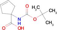 1-((tert-Butoxycarbonyl)amino)cyclopent-3-enecarboxylic acid