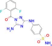 4-((5-Amino-1-(2,6-difluorobenzoyl)-1H-1,2,4-triazol-3-yl)amino)benzenesulfonamide