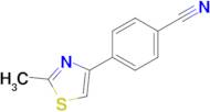 4-(2-Methylthiazol-4-yl)benzonitrile