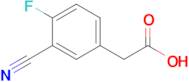 2-(3-Cyano-4-fluorophenyl)acetic acid