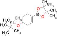 Tert-Butyldimethyl((4-(4,4,5,5-tetramethyl-1,3,2-dioxaborolan-2-yl)cyclohex-3-en-1-yl)oxy)silane