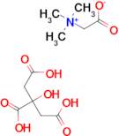 2-(Trimethylammonio)acetate compound with 2-hydroxypropane-1,2,3-tricarboxylic acid (1:1)