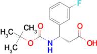 (S)-3-((tert-Butoxycarbonyl)amino)-3-(3-fluorophenyl)propanoic acid