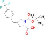 (2S,4R)-1-(tert-Butoxycarbonyl)-4-(4-(trifluoromethyl)benzyl)pyrrolidine-2-carboxylic acid