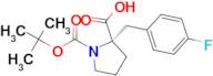 (S)-1-(tert-Butoxycarbonyl)-2-(4-fluorobenzyl)pyrrolidine-2-carboxylic acid