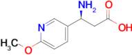 (S)-3-Amino-3-(6-methoxypyridin-3-yl)propanoic acid