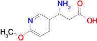 (R)-3-Amino-3-(6-methoxypyridin-3-yl)propanoic acid