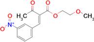 2-Methoxyethyl 2-(3-nitrobenzylidene)-3-oxobutanoate