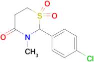 2-(4-Chlorophenyl)-3-methyl-1,3-thiazinan-4-one 1,1-dioxide