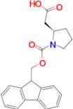 (R)-2-(1-(((9H-Fluoren-9-yl)methoxy)carbonyl)pyrrolidin-2-yl)acetic acid