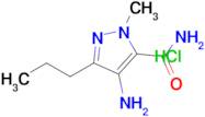 4-Amino-1-methyl-3-propyl-1H-pyrazole-5-carboxamide hydrochloride