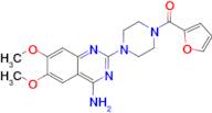 (4-(4-Amino-6,7-dimethoxyquinazolin-2-yl)piperazin-1-yl)(furan-2-yl)methanone hydrochloride salt
