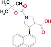 (3R,4S)-1-(tert-Butoxycarbonyl)-4-(naphthalen-1-yl)pyrrolidine-3-carboxylic acid