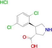 (3R,4S)-4-(2,5-Dichlorophenyl)pyrrolidine-3-carboxylic acid hydrochloride