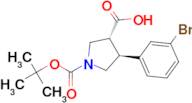 Boc-(±)-trans-4-(3-bromophenyl)pyrrolidine-3-carboxylic acid