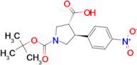 (3R,4S)-1-(tert-Butoxycarbonyl)-4-(4-nitrophenyl)pyrrolidine-3-carboxylic acid