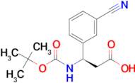 (R)-3-((tert-Butoxycarbonyl)amino)-3-(3-cyanophenyl)propanoic acid