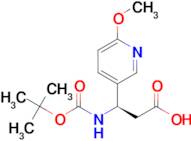 (R)-3-((tert-Butoxycarbonyl)amino)-3-(6-methoxypyridin-3-yl)propanoic acid