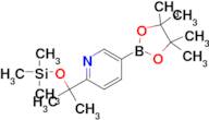 5-(4,4,5,5-Tetramethyl-1,3,2-dioxaborolan-2-yl)-2-(2-((trimethylsilyl)oxy)propan-2-yl)pyridine