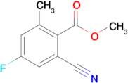 Methyl 2-cyano-4-fluoro-6-methylbenzoate