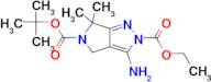 5-tert-Butyl 2-ethyl 3-amino-6,6-dimethylpyrrolo[3,4-c]pyrazole-2,5(4H,6H)-dicarboxylate