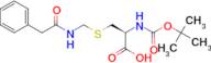 (S)-2-((tert-Butoxycarbonyl)amino)-3-(((2-phenylacetamido)methyl)thio)propanoic acid