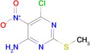 6-Chloro-2-(methylthio)-5-nitropyrimidin-4-amine