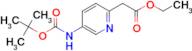 Ethyl 2-(5-((tert-butoxycarbonyl)amino)pyridin-2-yl)acetate