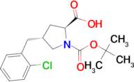 (2S,4R)-1-(tert-Butoxycarbonyl)-4-(2-chlorobenzyl)pyrrolidine-2-carboxylic acid